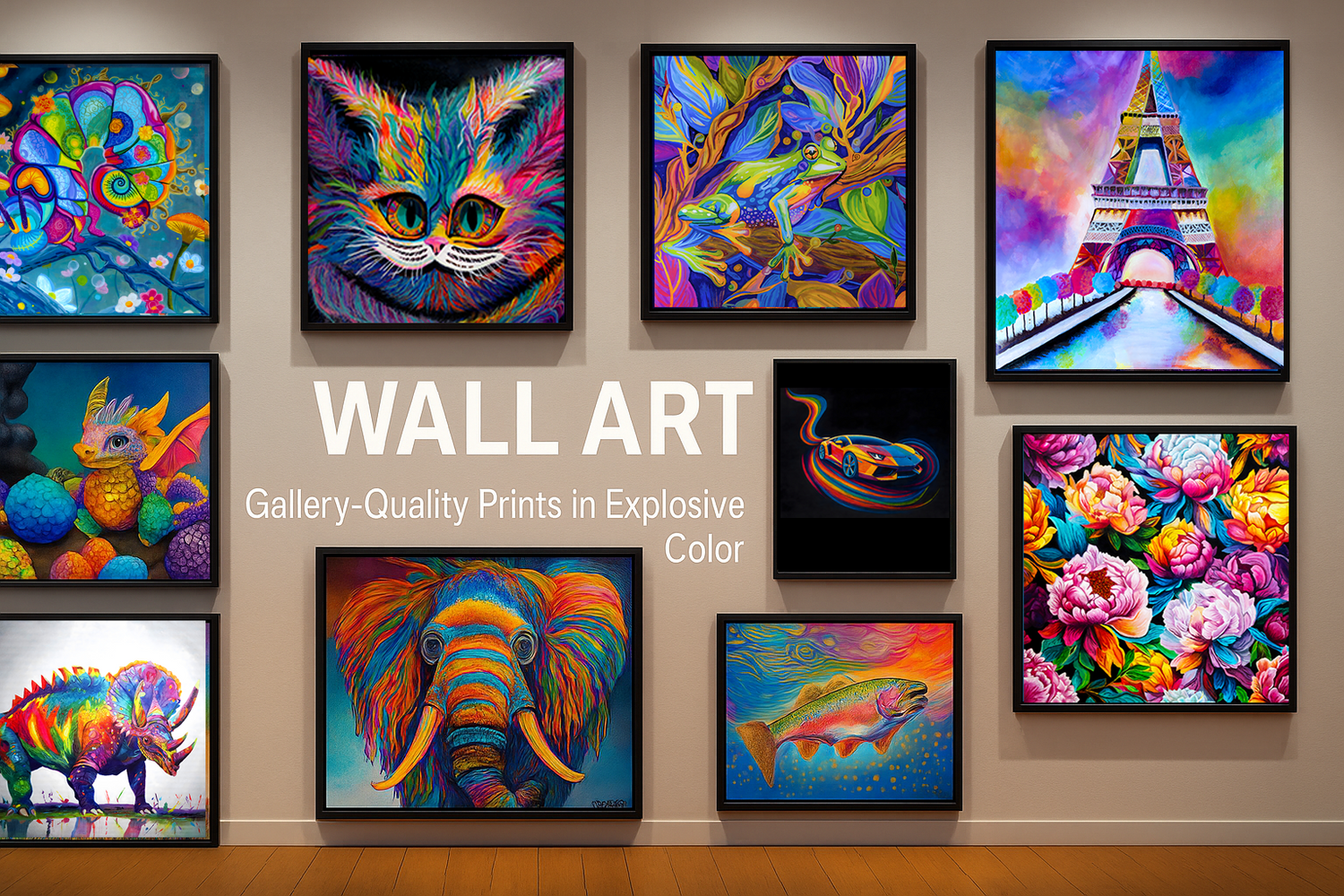 Technicolor Wall Art Prints by Danielle Cowdrey