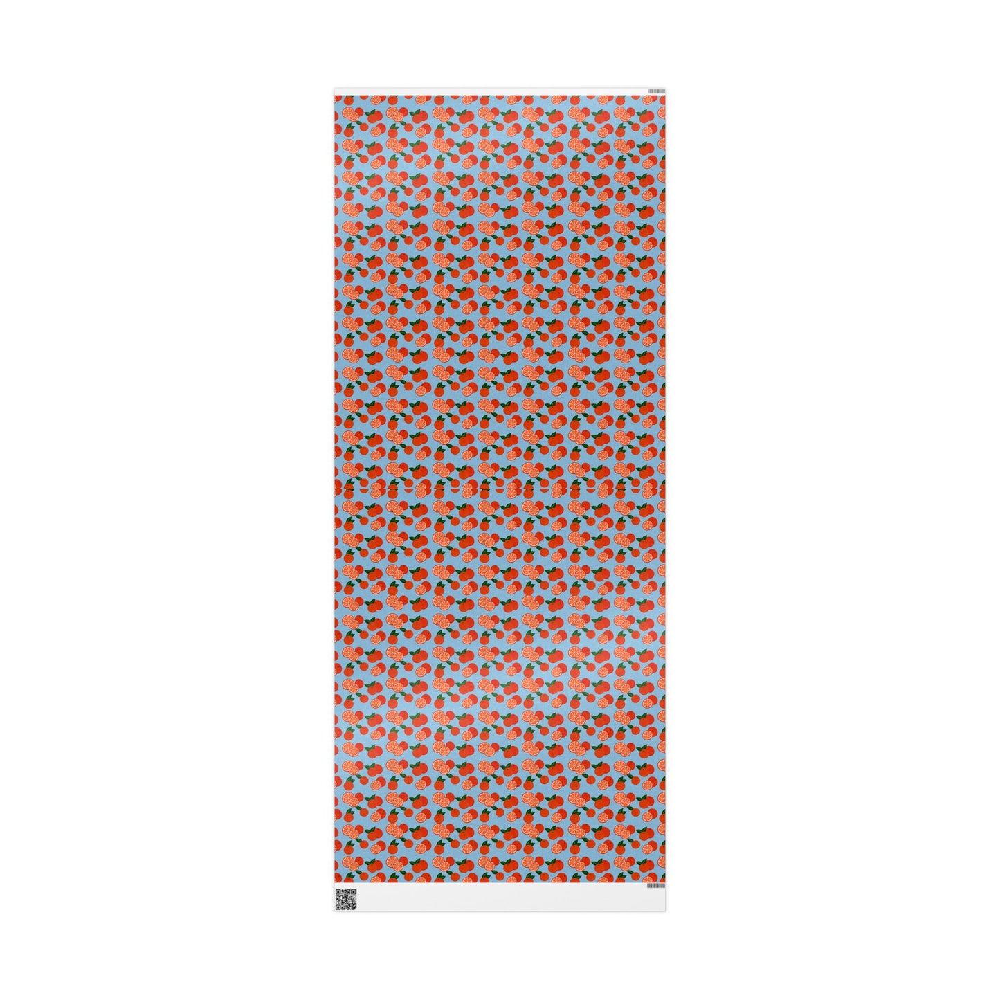 Citrus Orchard Wrapping Paper Roll — Orange Fruit Pattern Gift Wrap