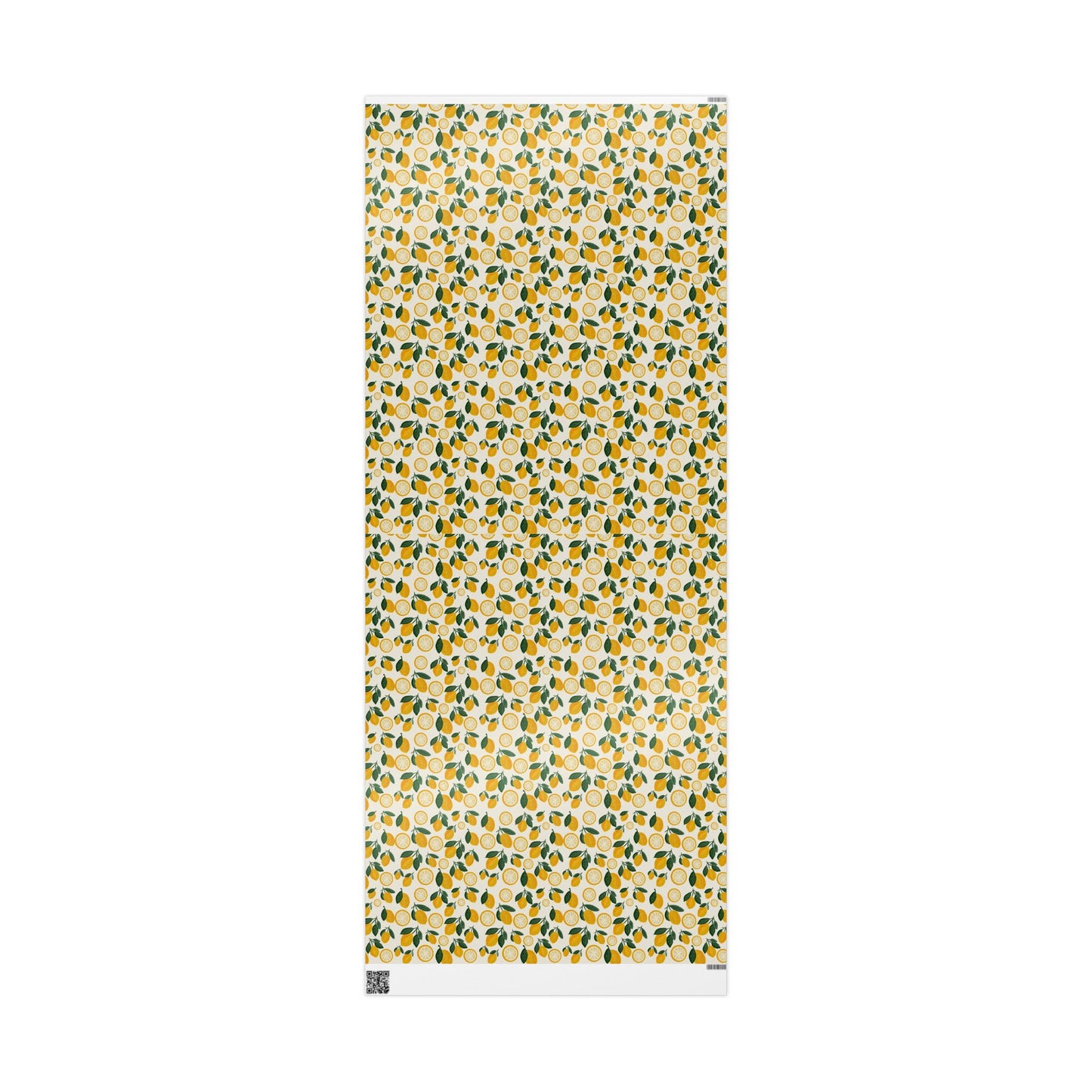 Lemon Pattern Wrapping Paper — Citrus Gift Wrap Roll