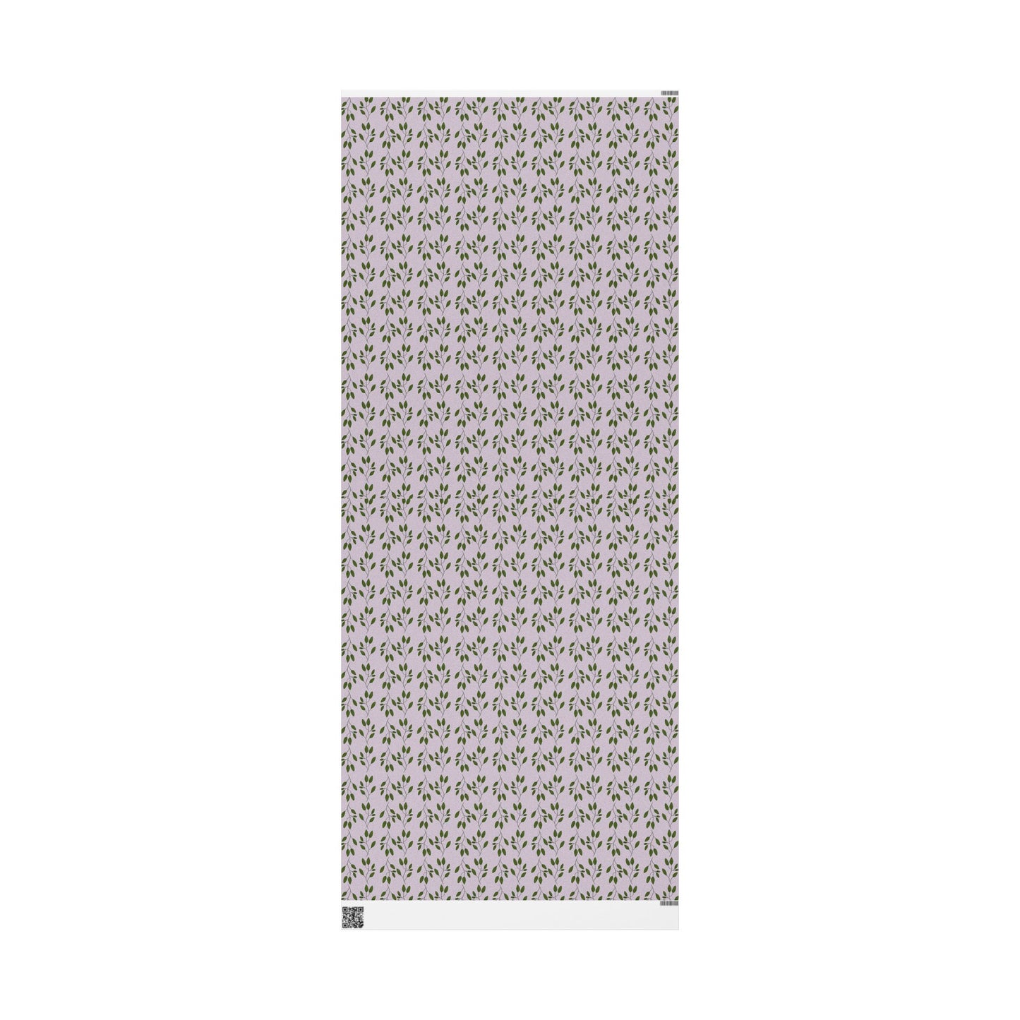 Botanical Lavender Wrapping Paper Roll — Olive Leaf Pattern Gift Wrap