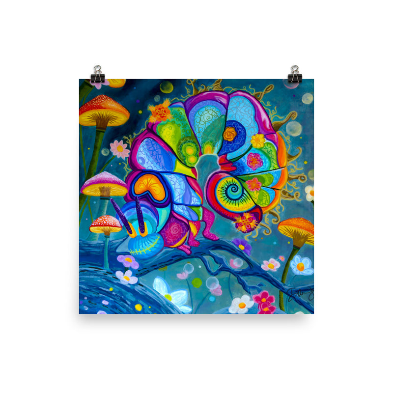Technicolor animal art — Absolem's Garden colorful art by Danielle Cowdrey