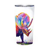 Quadceratops Tumbler - bold art print by Danielle Cowdrey