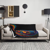 Turbo Mirage Wrap Blanket - bold art print by Danielle Cowdrey