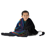 Turbo Mirage Wrap Blanket - bold art print by Danielle Cowdrey